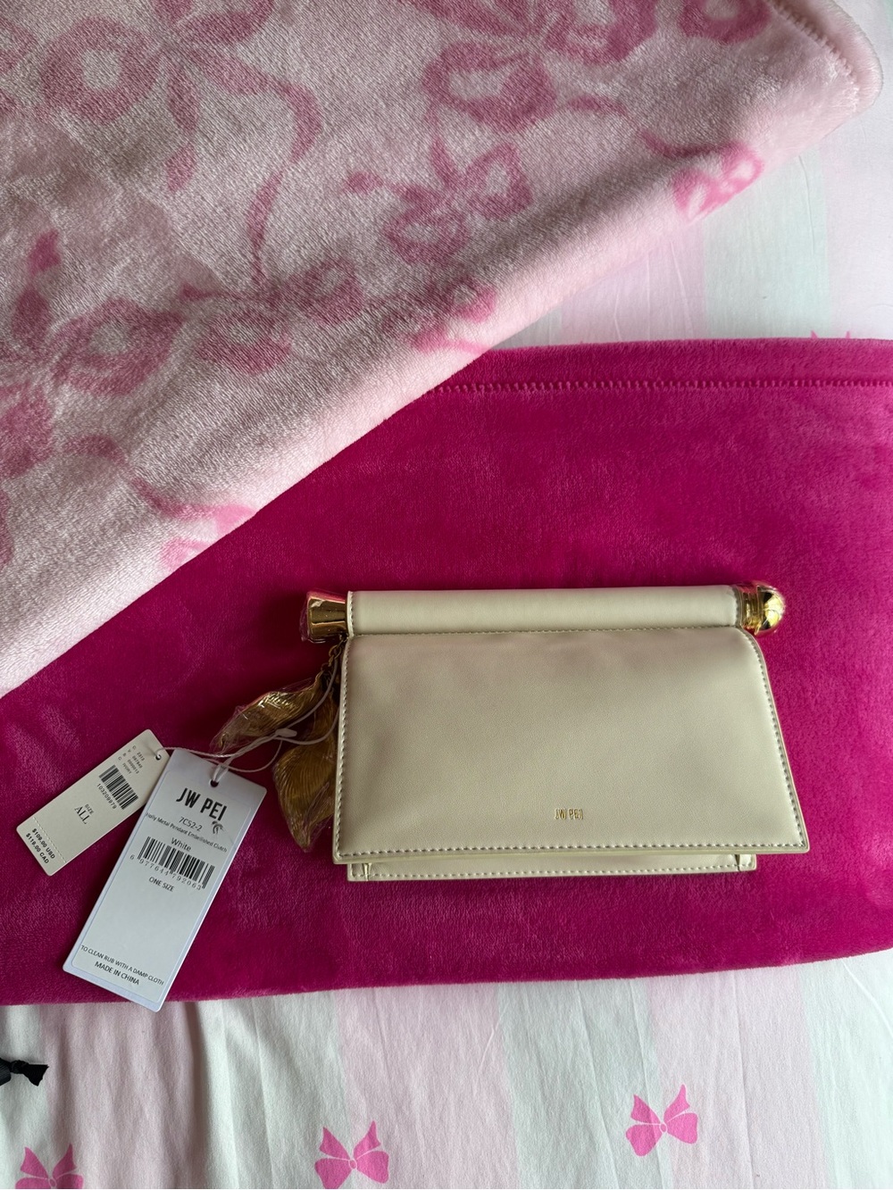 JW PEI NWT Holly Metal Pendant Embellished Clutch - Picture 6 of 10